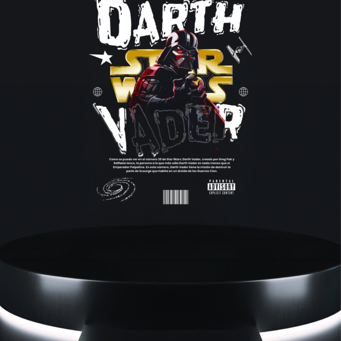 space enforcer tee retro sci-fi villain artwork on black t-shirt