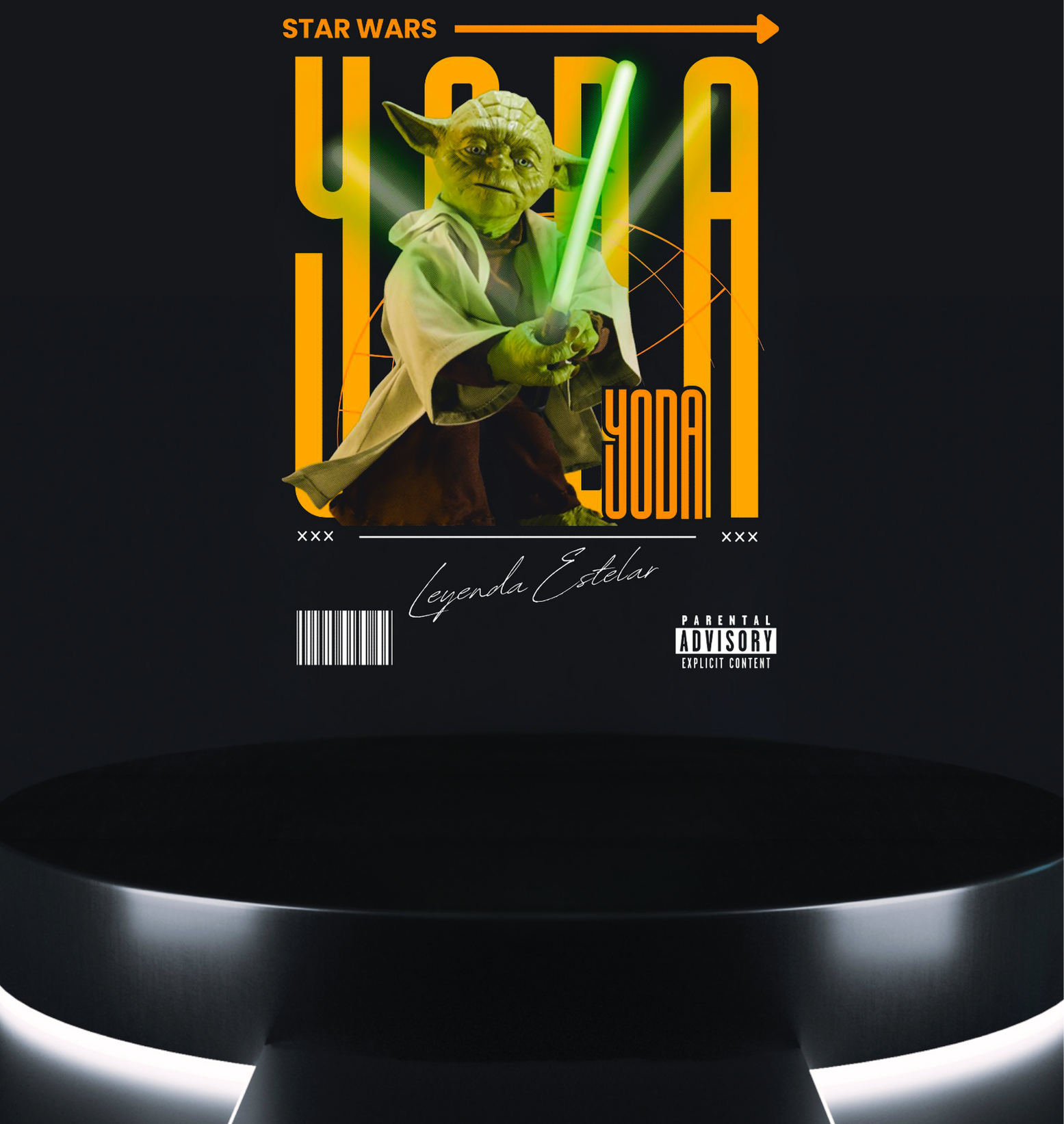 space mentor tee retro galactic poster artwork on black t-shirt