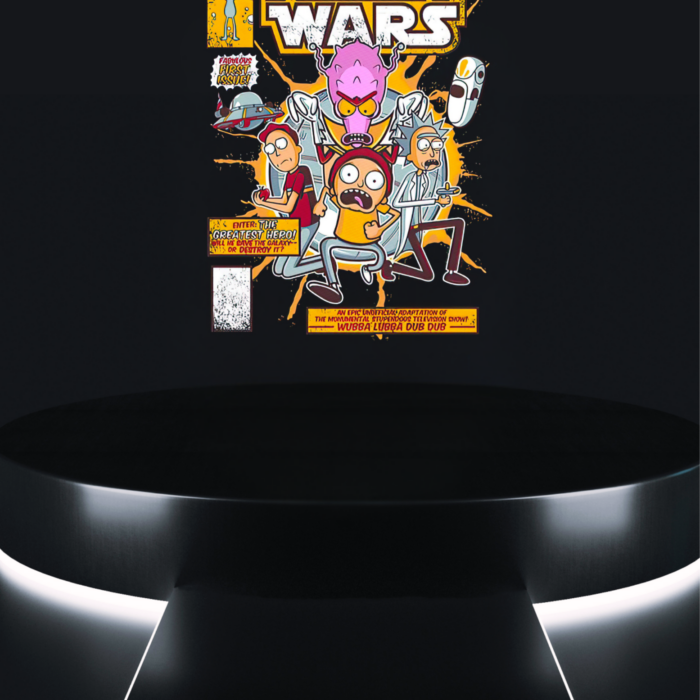 space parody tee cartoon sci fi interdimensional characters design