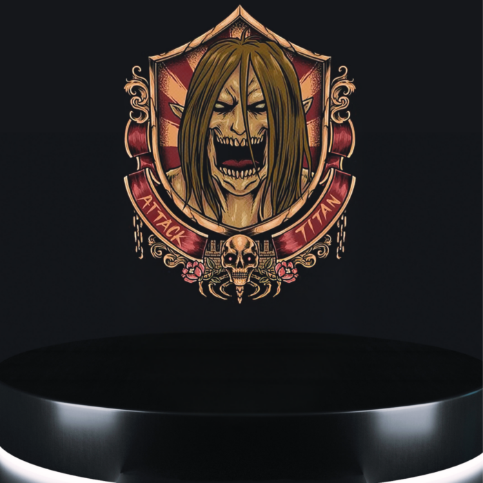anime titan t-shirt dark eren inspired design
