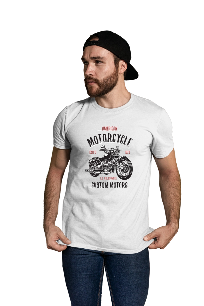 retro motorcycle t-shirt custom motors biker design