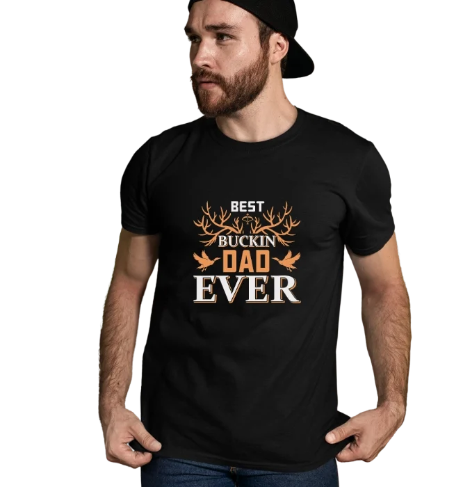 hunting dad t-shirt best buckin dad ever design