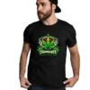 cannabis graphic t-shirt bold leaf design