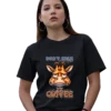 funny coffee t-shirt dont talk to me before coffee giraffe design