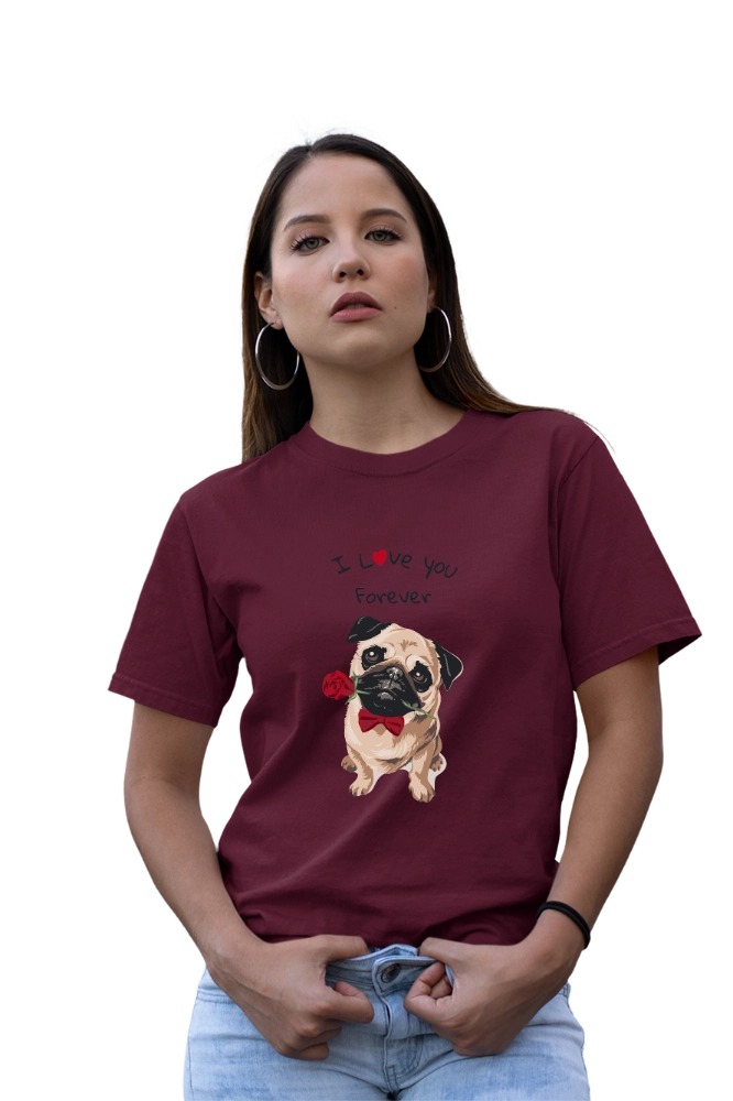 Pug Love T-Shirt – Cute Dog Graphic Tee for Pug Lovers – Premium Graphic Tee by InkyVibe