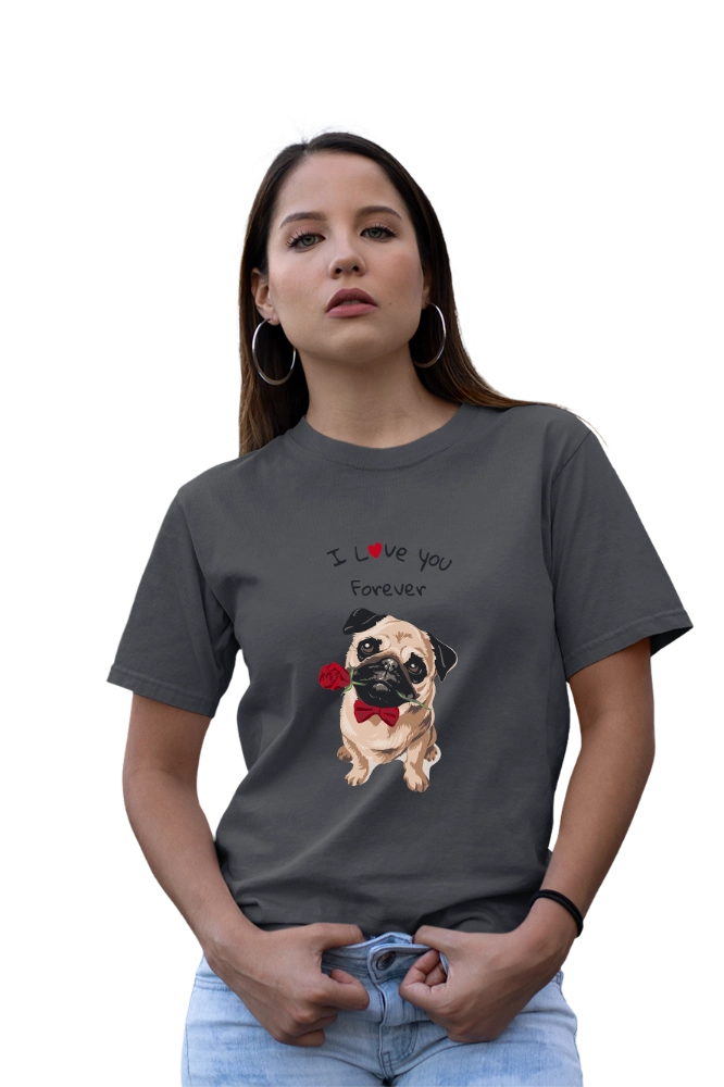 Pug Love T-Shirt – Cute Dog Graphic Tee for Pug Lovers – Premium Graphic Tee by InkyVibe