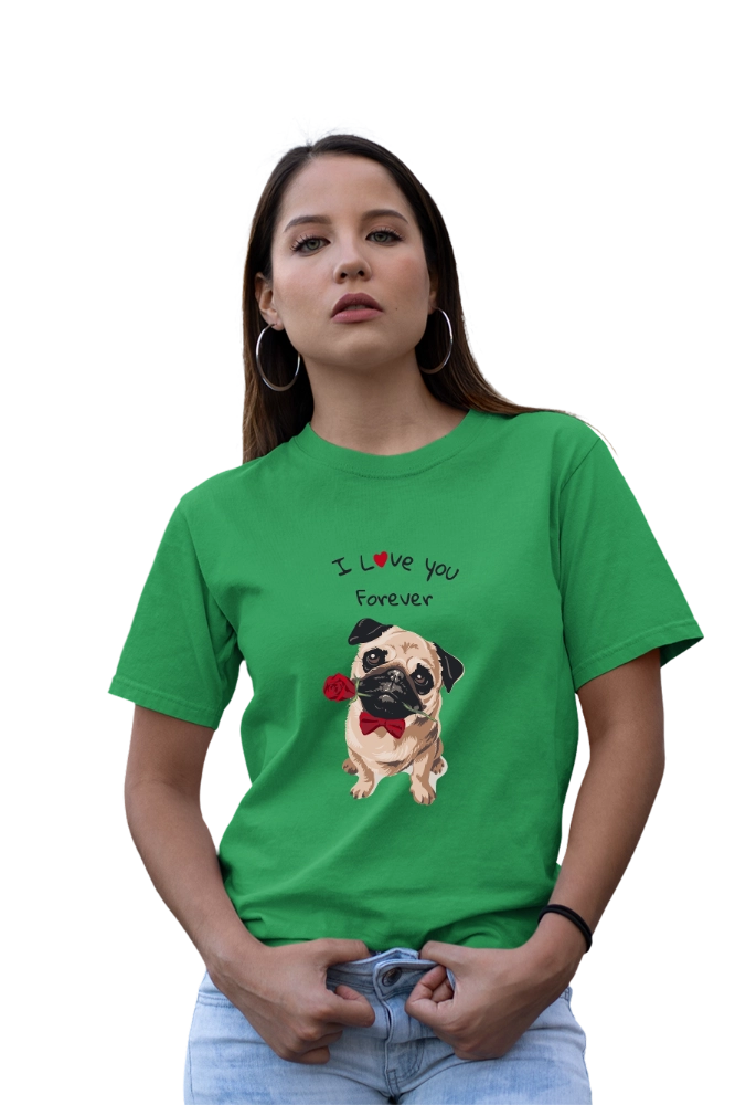 Pug Love T-Shirt – Cute Dog Graphic Tee for Pug Lovers – Premium Graphic Tee by InkyVibe
