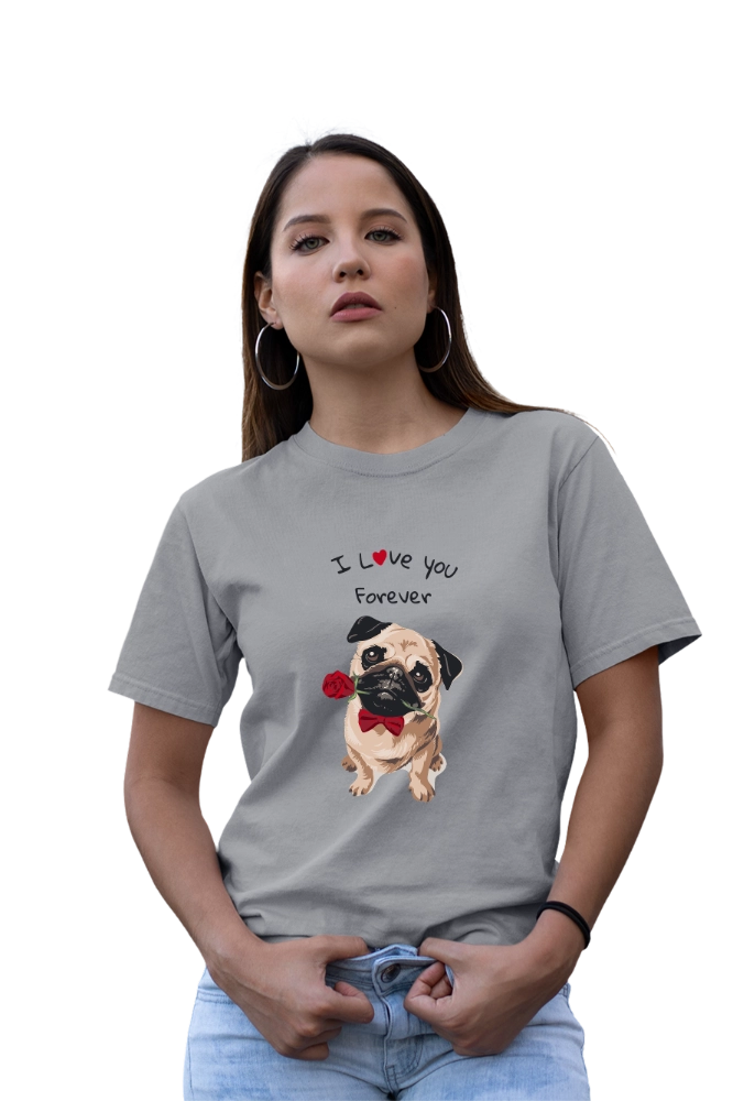 Pug Love T-Shirt – Cute Dog Graphic Tee for Pug Lovers – Premium Graphic Tee by InkyVibe
