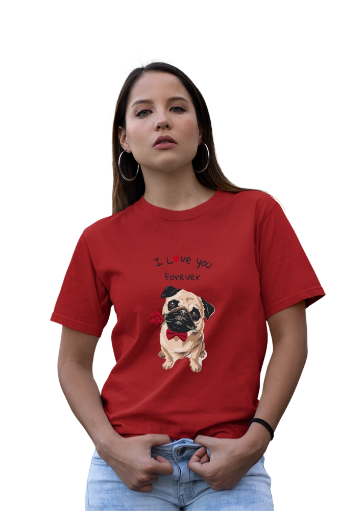 Pug Love T-Shirt – Cute Dog Graphic Tee for Pug Lovers – Premium Graphic Tee by InkyVibe