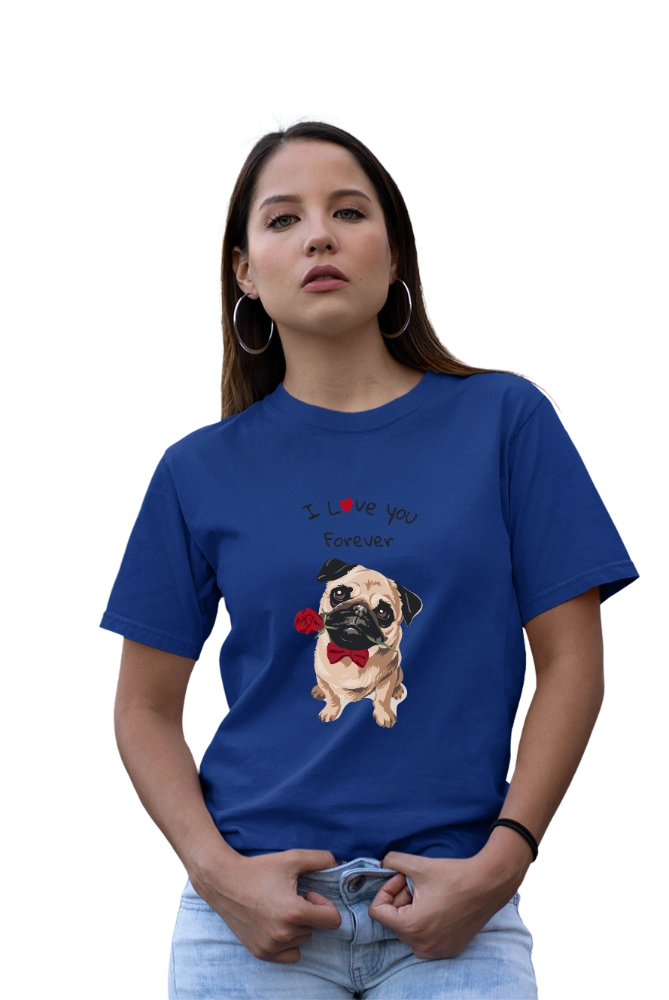 Pug Love T-Shirt – Cute Dog Graphic Tee for Pug Lovers – Premium Graphic Tee by InkyVibe