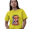 funny bulldog quote graphic tee i dont woof dog design