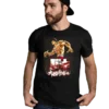 Baki demon back anime fighting t-shirt black color mockup