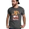 Baki demon back anime fighting t-shirt Dark Grey color mockup