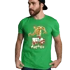 Baki demon back anime fighting t-shirt Green color mockup