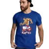 Baki demon back anime fighting t-shirt Royal color mockup