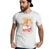 Baki demon back anime fighting t-shirt White color mockup